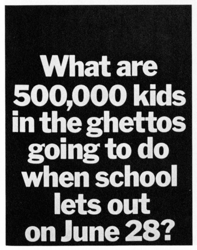 What Are 500,000 Kids In the Ghettos... brochure