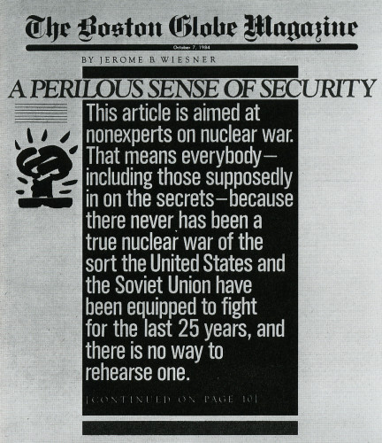 The Boston Globe Magazine, Oct. 7, 1984