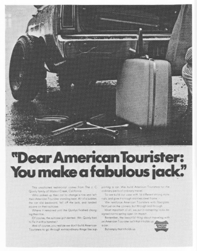 "Dear American Tourister..."