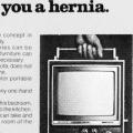 "The new color portable that  won’t give you a hernia."