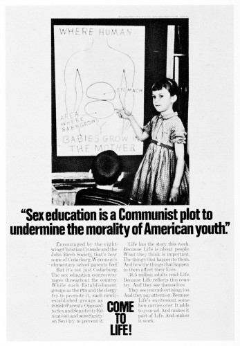 "Sex education is a Communist plot..."