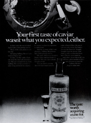 “Your first taste of caviar…”