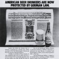 “American beer drinkers…”