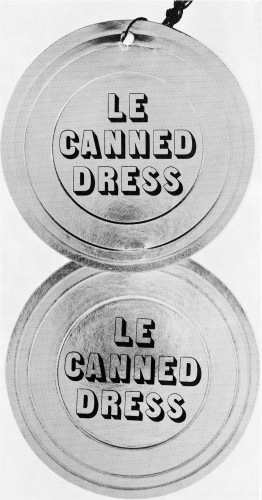 Le Canned Dress, package label