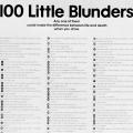 100 Little Blunders