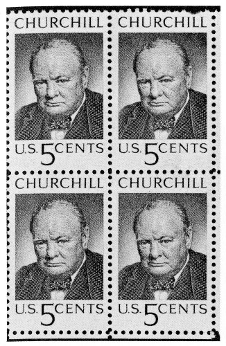 U.S. Churchill Commemorative 5c stamp