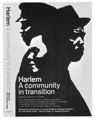 Harlem; A community in transition, book jacket