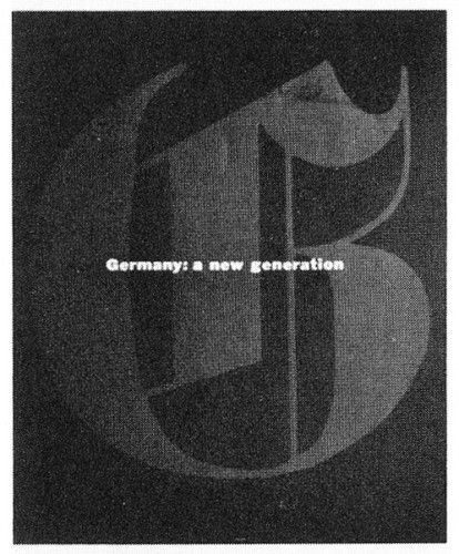 Germany: A New Generation, leaflet