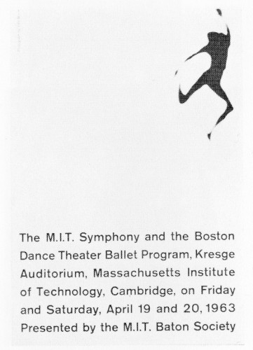 The M.I.T. Symphony, poster, invitation, reservation card, program