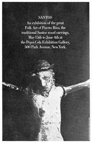 Santos, An exhibition…Puerto Rico, poster