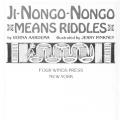 Ji-Nongo-Nongo Means Riddles