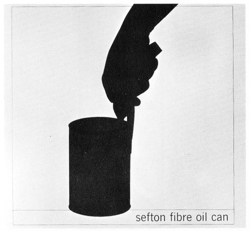 Sefton Fibre Oil Can, brochure