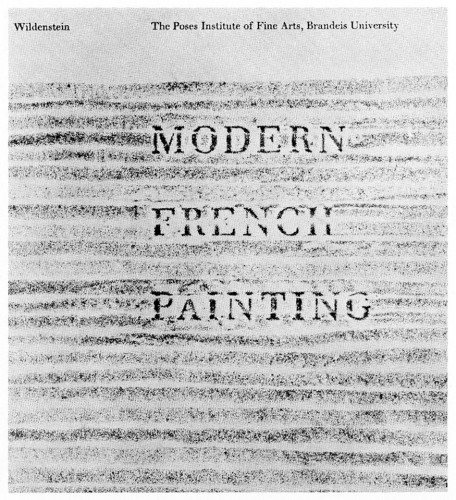 Modern French Painting, catalogue