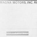 Magna Motors, Inc., letterhead and envelope