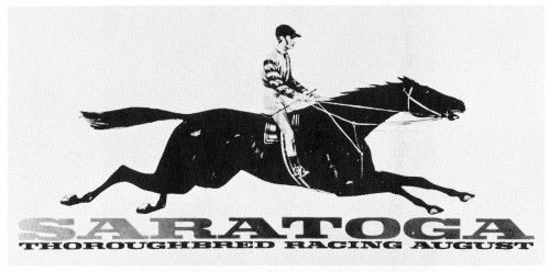 Saratoga Thoroughbred Racing August, poster