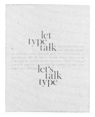 “Let Type Talk”