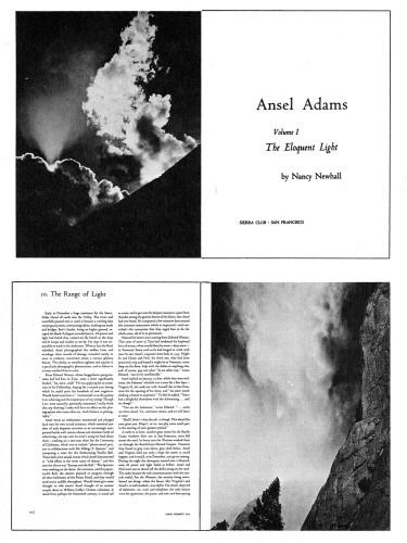 Ansel Adams, Volume I: The Eloquent Light