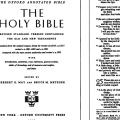 The Oxford Annotated Bible: Revised Standard Vision of the Holy Bible