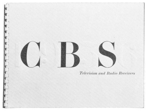 CBS Television and Radio Receivers (catalog)