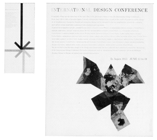 Crossroads (card) and International Design Conference, bulletin