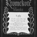 Kromekote Blanks, sample label