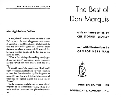 The Best of Don Marquis