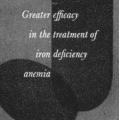 Greater efficacy in the treatment of iron deficiency anemia