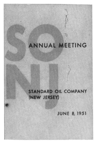 Annual Meeting, Standard Oil Company (N.J.)