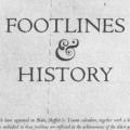 Footlines & History