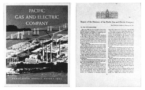 Pacific Gas and Electric Company Annual Report, 1950