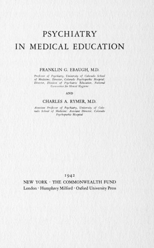 Psychiatry in Medical Education