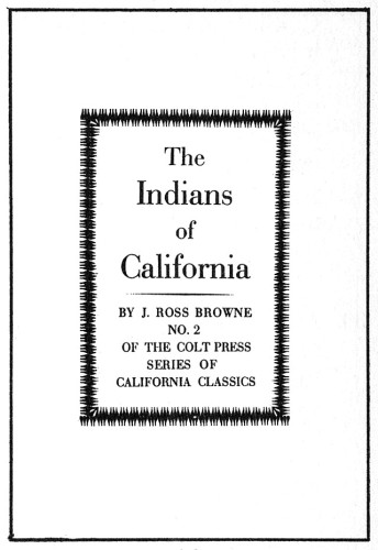 The Indians of California