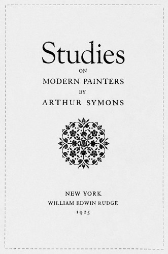 Studies on Modern Painters