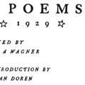 Prize Poems 1913–1929