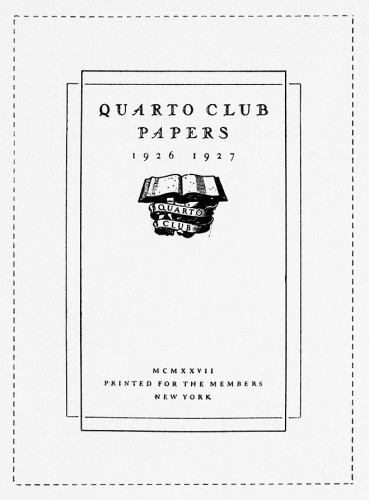 Quarto Club Papers