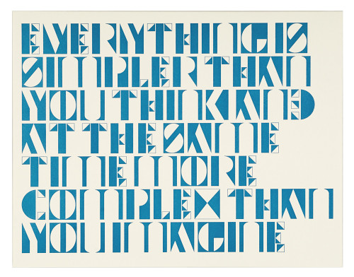 Typographic card