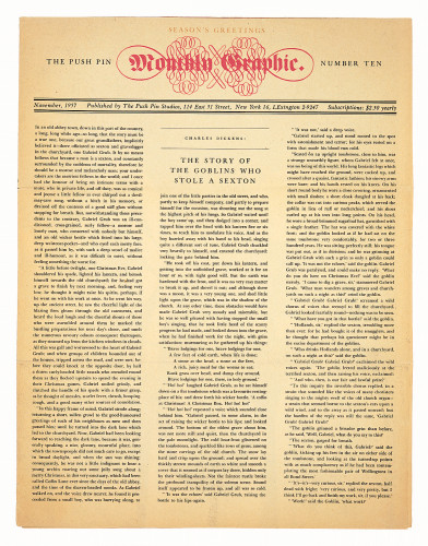 The First Holiday Issue, November 1957, no. 10