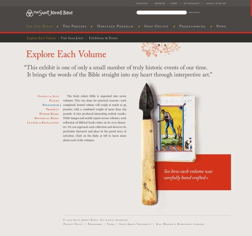 The Saint Johns Bible Website